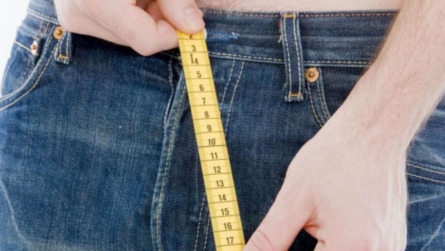 measure the size of the penis after enlargement